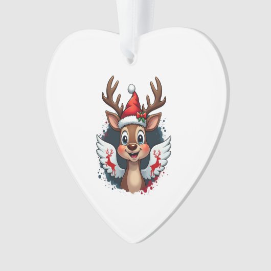 christmas Reindeer (1) Ornament (voorkant)