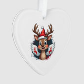 christmas Reindeer (1) Ornament (voorkant)
