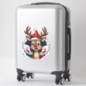 christmas Reindeer (1) Sticker (Koffer)