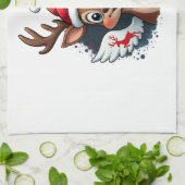 christmas Reindeer (1) Theedoek (Gevouwen)