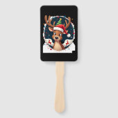 christmas Reindeer (2) Handwaaier (Voorkant)