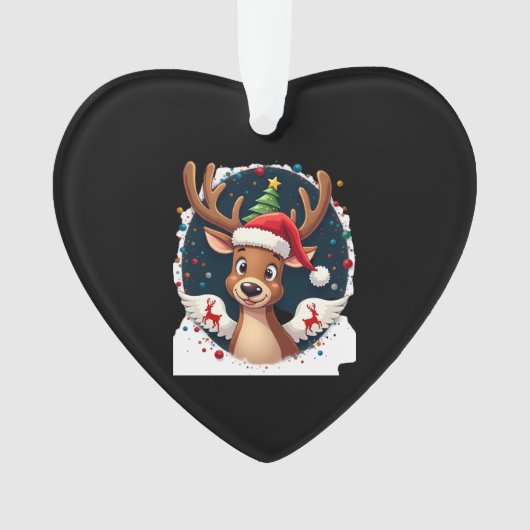 christmas Reindeer (2) Ornament (voorkant)