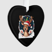 christmas Reindeer (2) Ornament (voorkant)