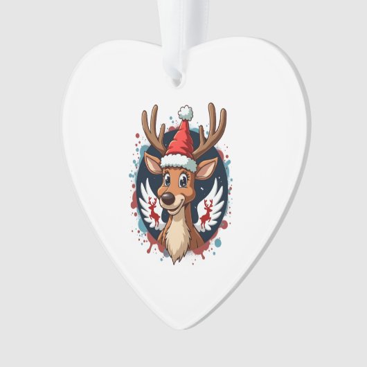 christmas Reindeer (2) Ornament (voorkant)
