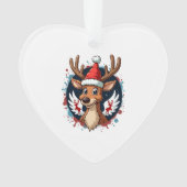 christmas Reindeer (2) Ornament (voorkant)