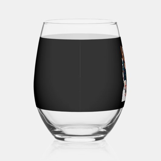 christmas Reindeer (2) Wijnglas Zonder Voet (Rechts)