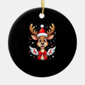 christmas Reindeer (3) Keramisch Ornament (Voorkant)