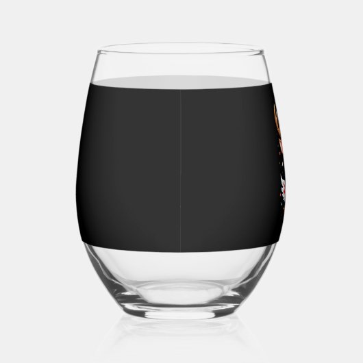 christmas Reindeer (3) Wijnglas Zonder Voet (Rechts)