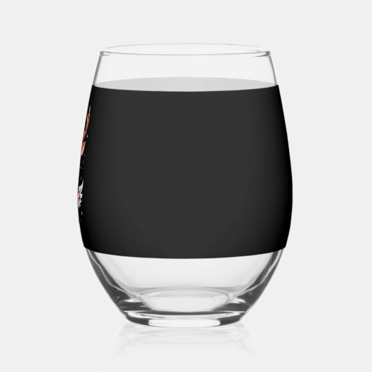 christmas Reindeer (3) Wijnglas Zonder Voet (Links)