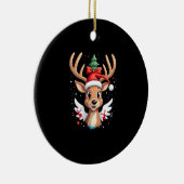 christmas Reindeer (4) Keramisch Ornament (Rechts)