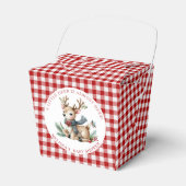 Christmas Reindeer Baby shower Bedankdoosjes (Voorkant Zijde)
