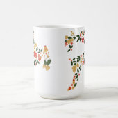 Christmas Reindeer Collage – Festive Holida Koffiemok (Center)