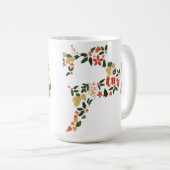 Christmas Reindeer Collage – Festive Holida Koffiemok (Voorkant rechts)