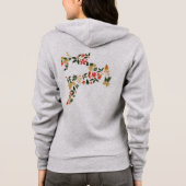 Christmas Reindeer Collage Hoodie – Festive Holida (Achterkant)