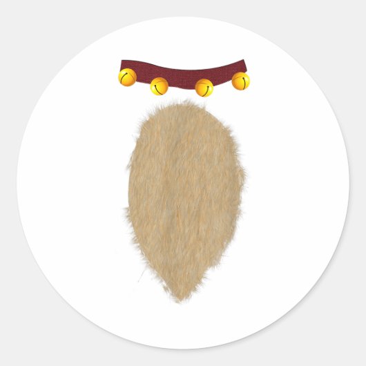 Christmas Reindeer Costume Ronde Sticker (Voorkant)