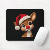 Christmas Reindeer Crochet Cute Merry Christmas Re Muismat (Met muis)