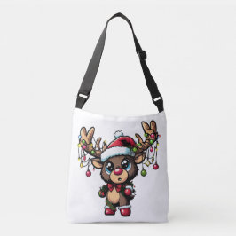 Christmas Reindeer Crossbody Bag Tas
