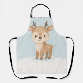christmas reindeer cute festive cooking schort