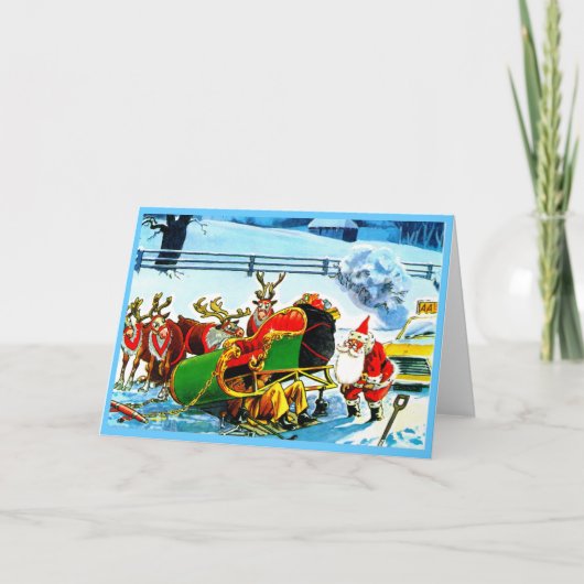 CHRISTMAS REINDEER FEESTDAGEN KAART (Voorkant)