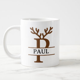 Christmas Reindeer holiday Mug, Custom winter  Grote Koffiekop