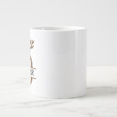 Christmas Reindeer holiday Mug, Custom winter  Grote Koffiekop (Voorkant)