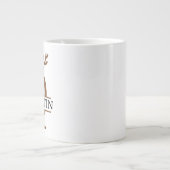 Christmas Reindeer holiday Mug, Custom winter Grote Koffiekop (Voorkant)