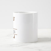 Christmas Reindeer holiday Mug, Custom winter  Grote Koffiekop (Voorkant)