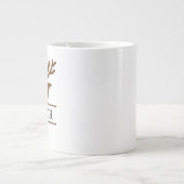 Christmas Reindeer holiday Mug, Custom winter Grote Koffiekop (Voorkant)
