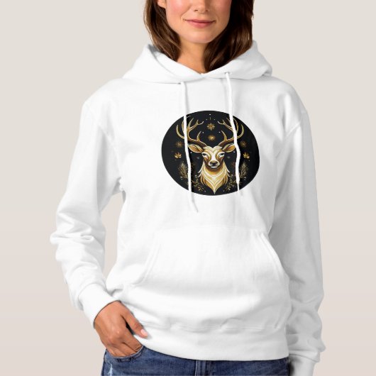 Christmas Reindeer Hoodie (Voorkant)