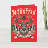 Christmas Reindeer Kaart (Voorkant)