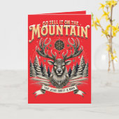 Christmas Reindeer Kaart (Gele Bloem)