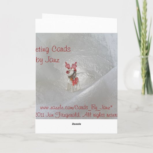 Christmas Reindeer Kaart van Janz (Achterkant)
