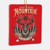 Christmas Reindeer Keramisch Ornament (Rechts)