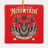 Christmas Reindeer Keramisch Ornament (Voorkant)