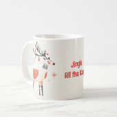 Christmas Reindeer Mok | Nordic Holiday Design (Voorkant links)