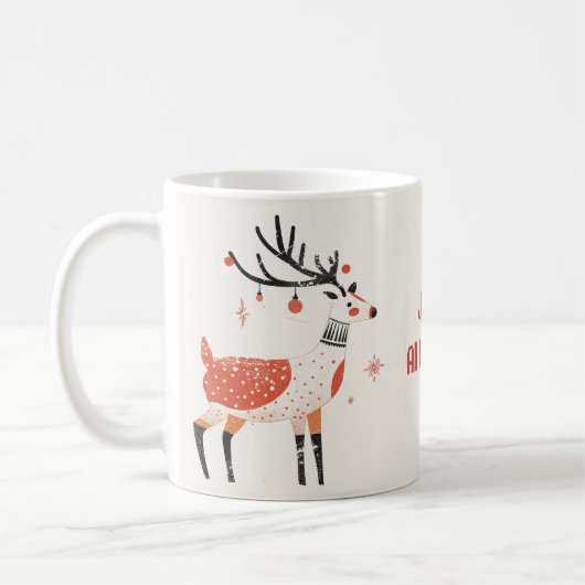 Christmas Reindeer Mok | Nordic Holiday Design (Links)