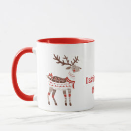 Christmas Reindeer Mok | Nordic Holiday Design