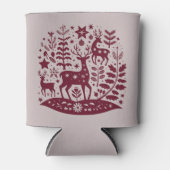 Christmas Reindeer Nordic Folk Art Scandinavian Blikjeskoeler (Voorkant)