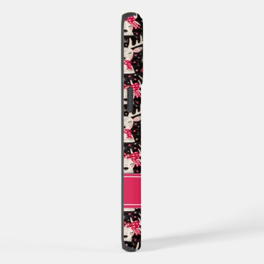 Christmas Reindeer Phone Case | Personalized Name iPhone Hoesje (Rechterkant)