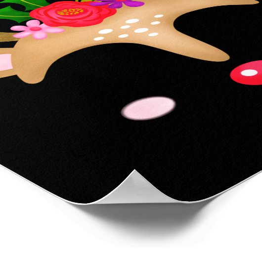 Christmas Reindeer  Poster (Hoek)