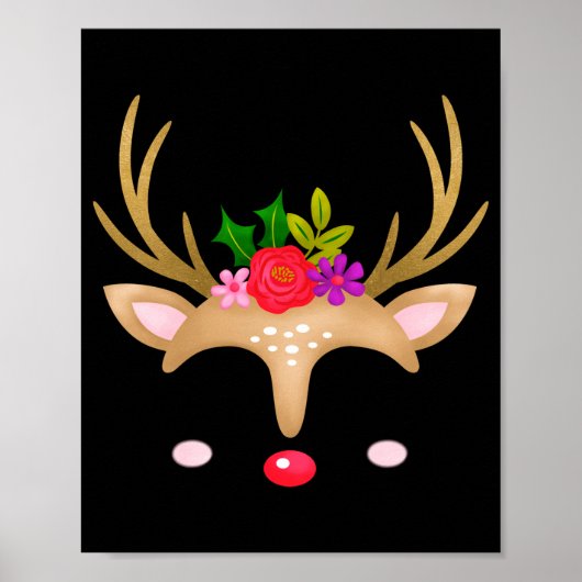 Christmas Reindeer  Poster (Voorkant)