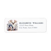 Christmas Reindeer Return Address Labels (Voorkant)