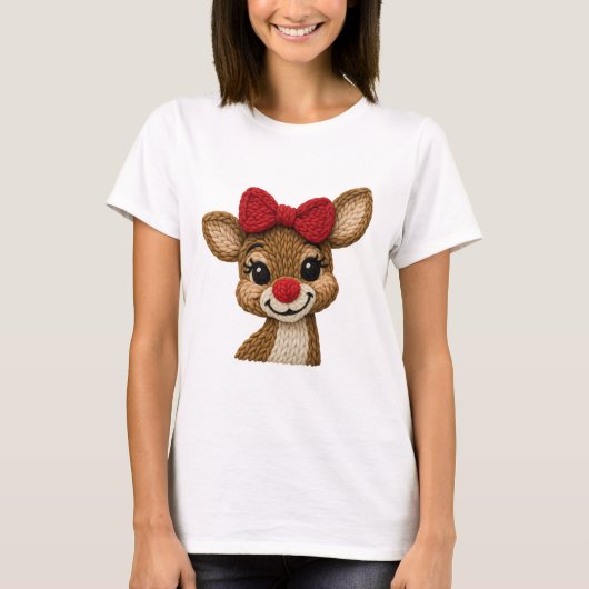Christmas Reindeer Shirt – Cute Rudolph-Inspired  (Voorkant)