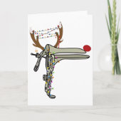 Christmas Reindeer Speculum Nurse Obgyn Obstetrics Kaart (Voorkant)