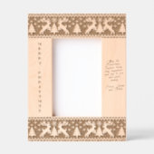 Christmas reindeers jersey sweater pattern gegraveerde lijstjes (Voorkant)