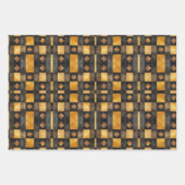 Christmas Retro Vinage Style Inpakpapier Vel (Voorkant 3)