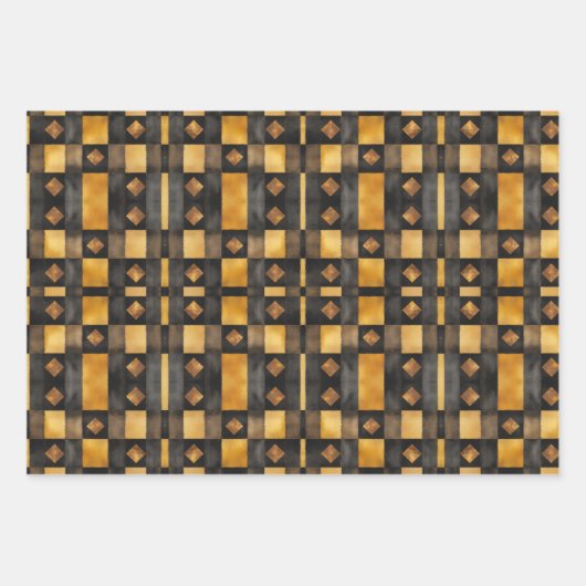 Christmas Retro Vinage Style Inpakpapier Vel (Voorkant 3)