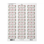 Christmas Return Address Labels (Full Sheet)