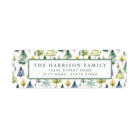 Christmas Return Address Labels (Voorkant)