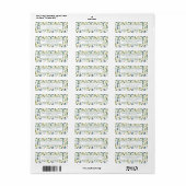 Christmas Return Address Labels (Full Sheet)